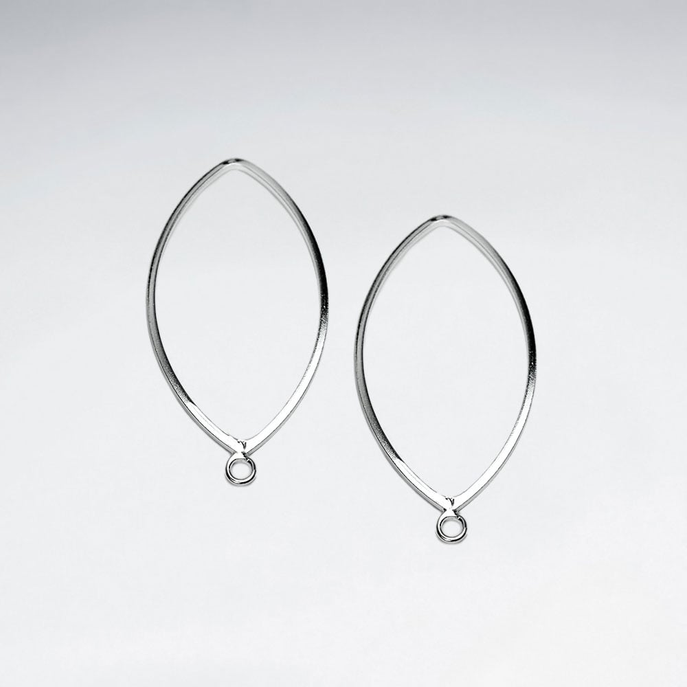 Marquis Openwork Jewelry Earring Parts