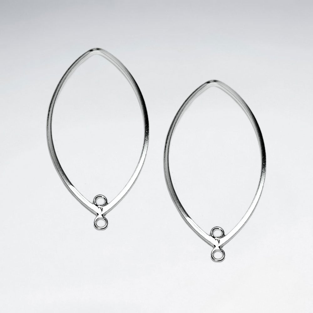 Marquis Openwork Jewelry Earring Parts