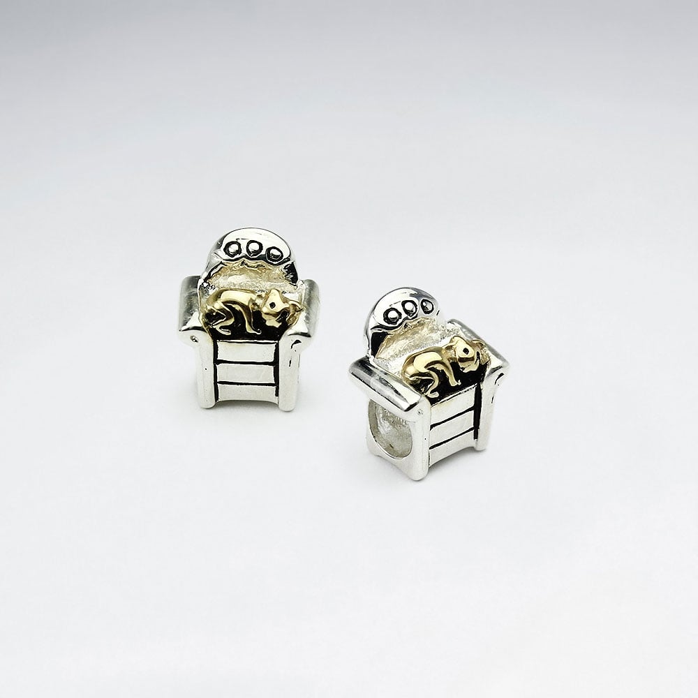 Sterling Silver Throne Beads