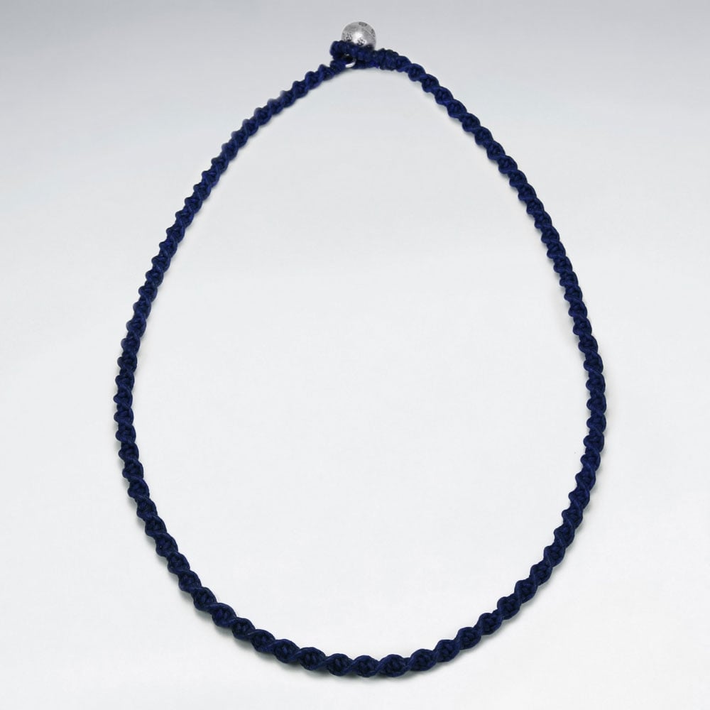 Waxed Cotton Twist Cord Necklace