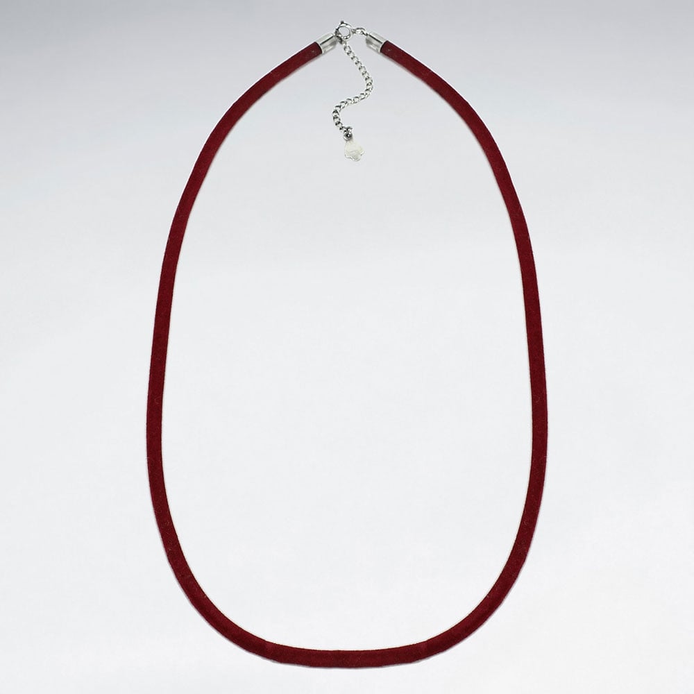 925 Sterling Silver With Velvet Necklace