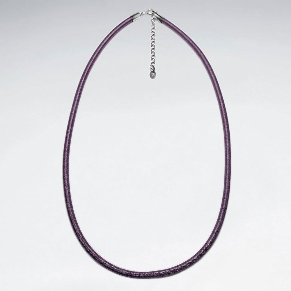 925 Sterling Silver With Silk Necklace