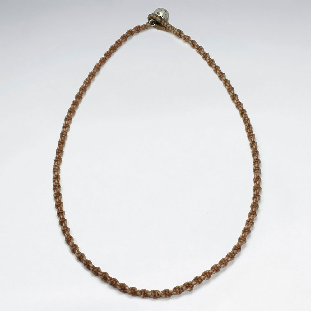 Waxed Cotton Twist Cord Necklace