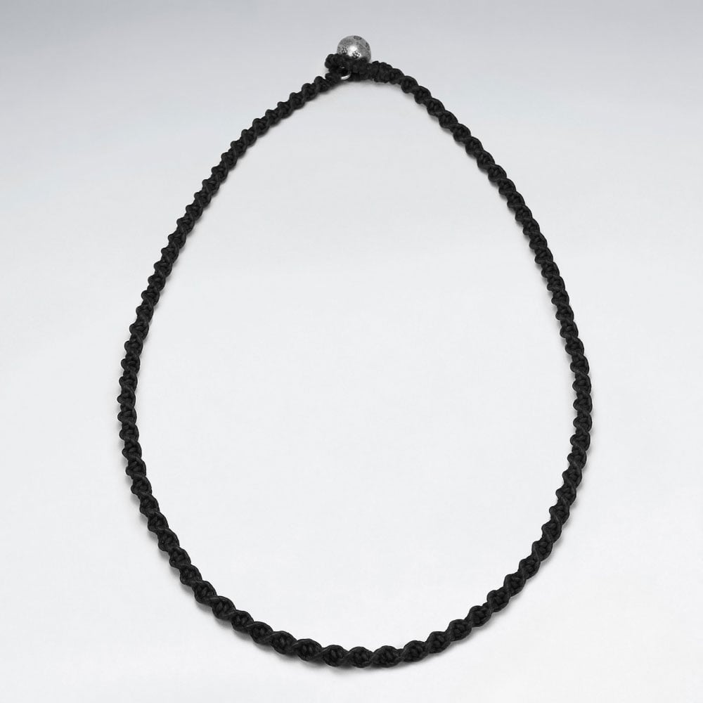 Waxed Cotton Twist Cord Necklace