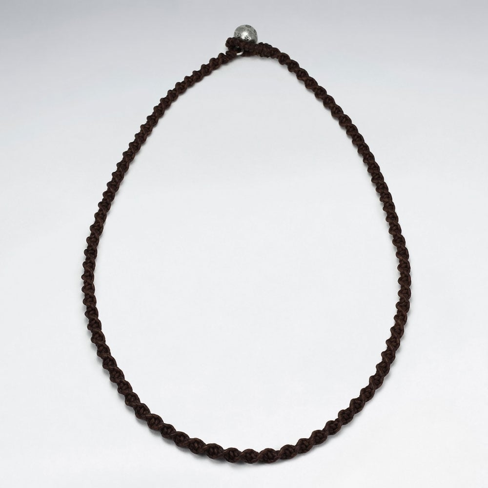 Waxed Cotton Twist Cord Necklace