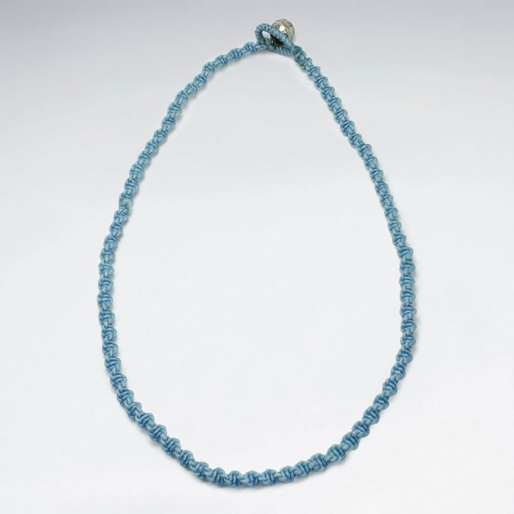 Waxed Cotton Twist Cord Necklace