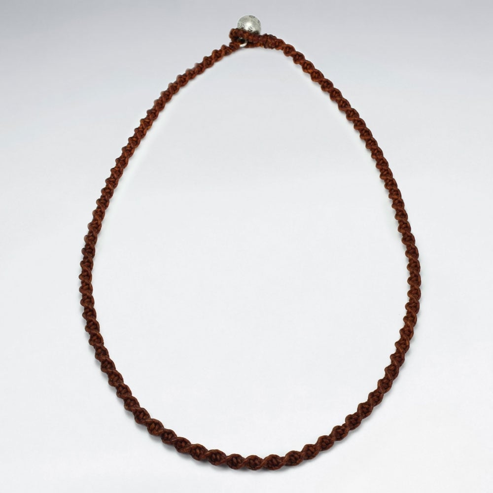 Waxed Cotton Twist Cord Necklace