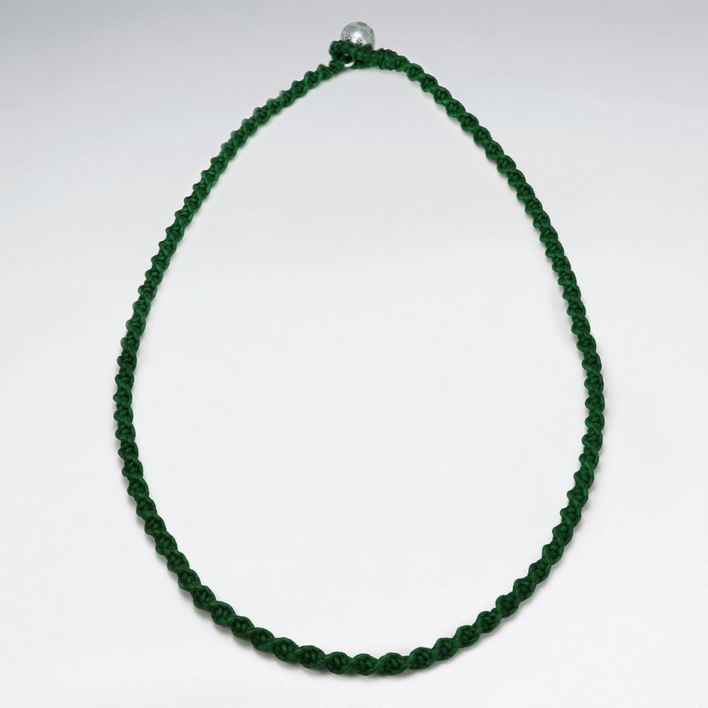 Waxed Cotton Twist Cord Necklace