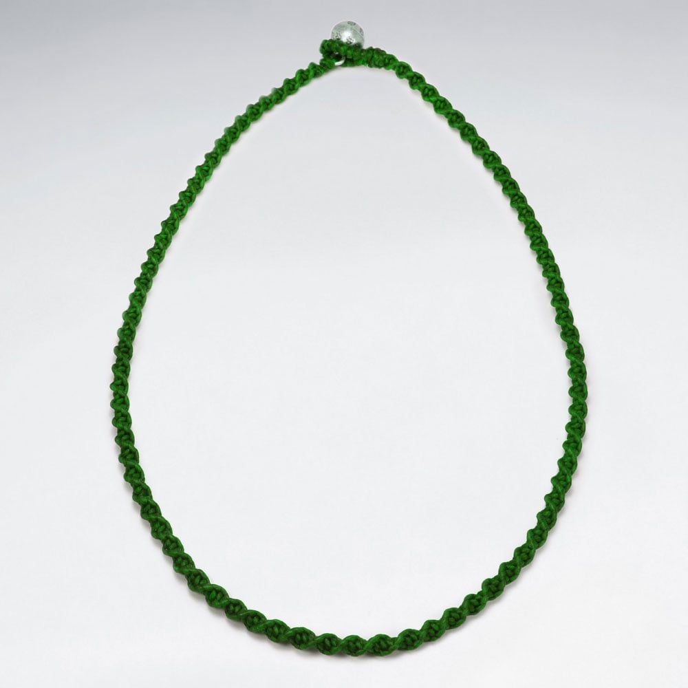 Waxed Cotton Twist Cord Necklace