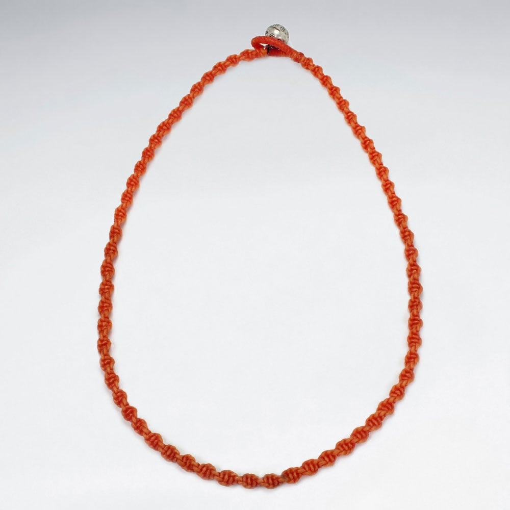 Waxed Cotton Twist Cord Necklace