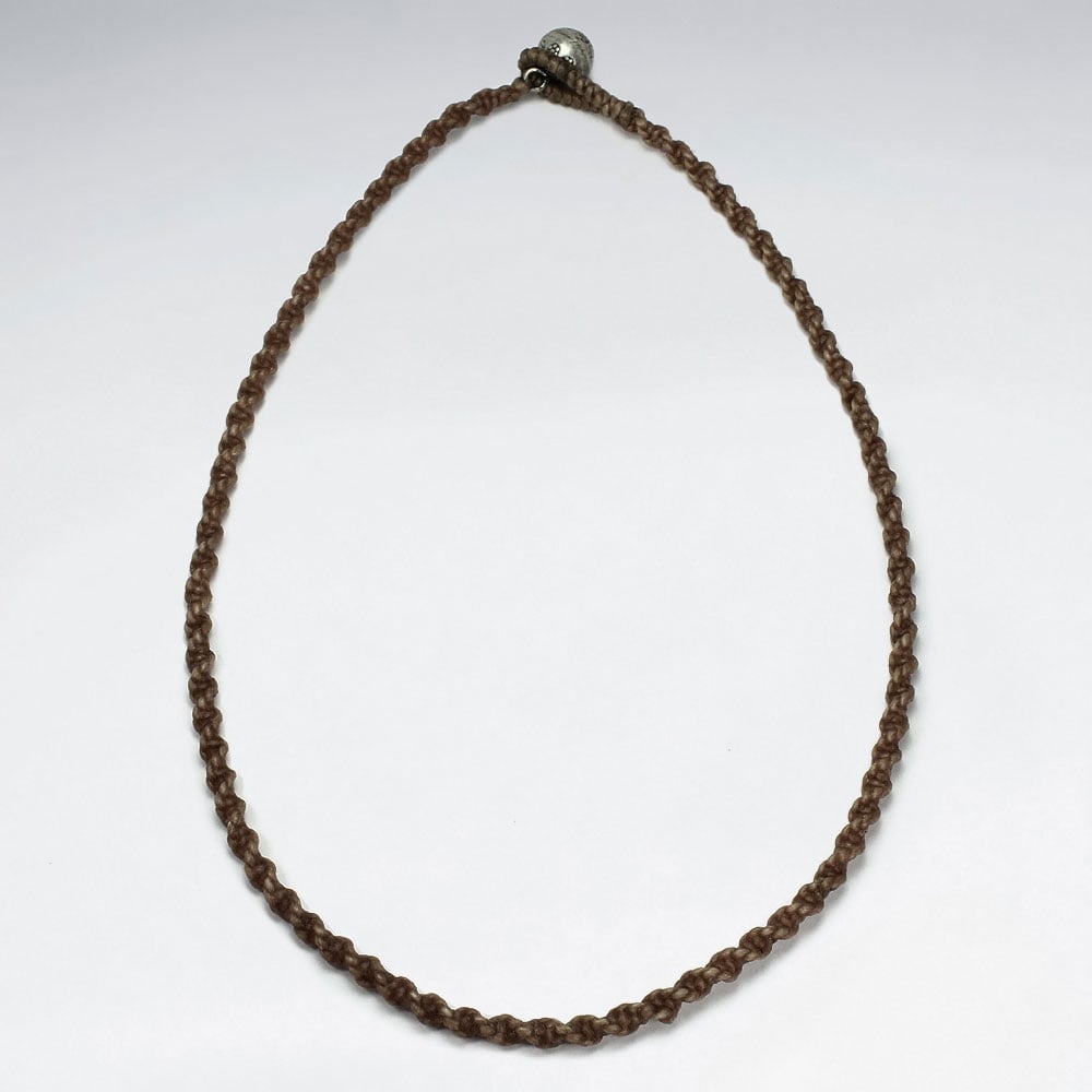 Waxed Cotton Twist Cord Necklace