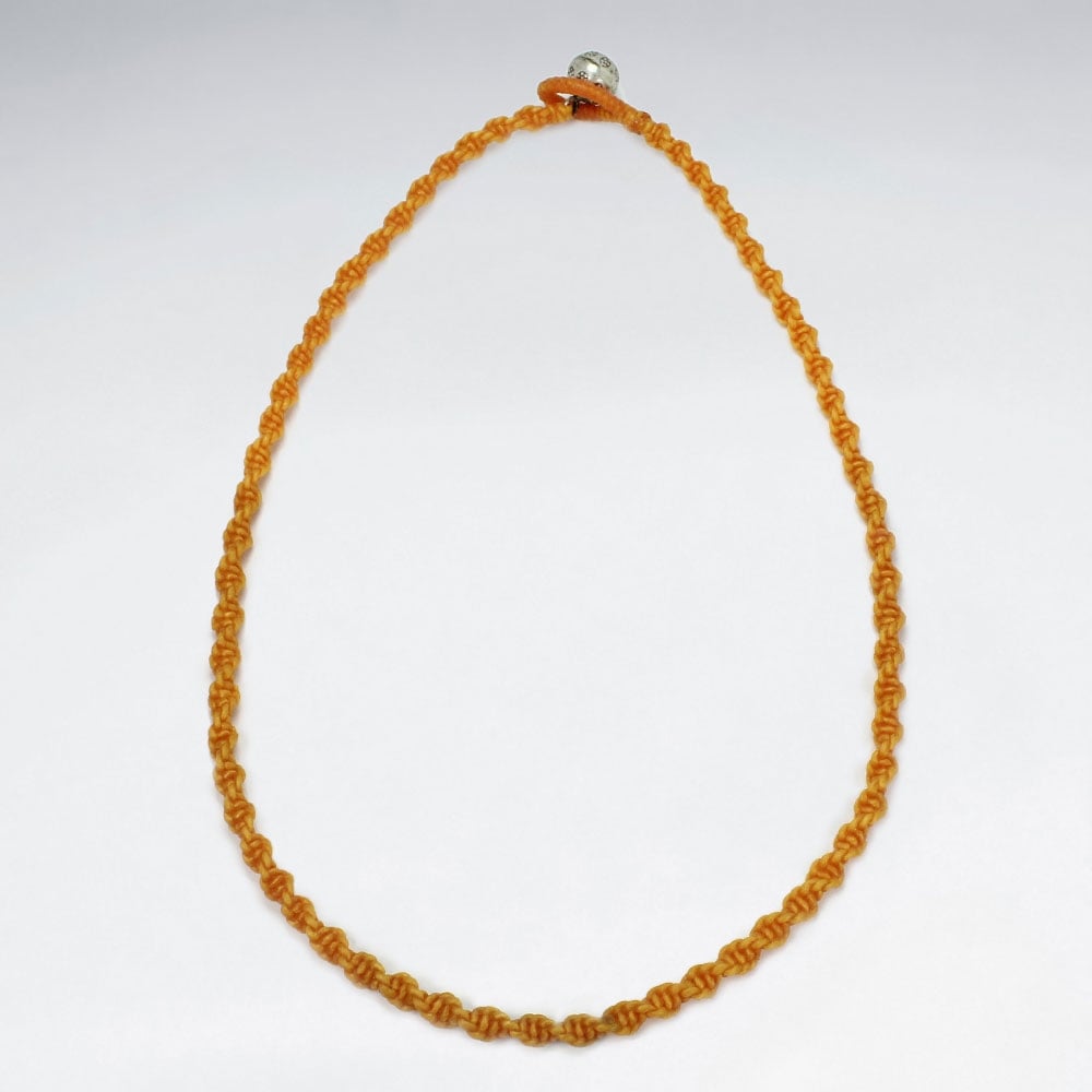 Waxed Cotton Twist Cord Necklace