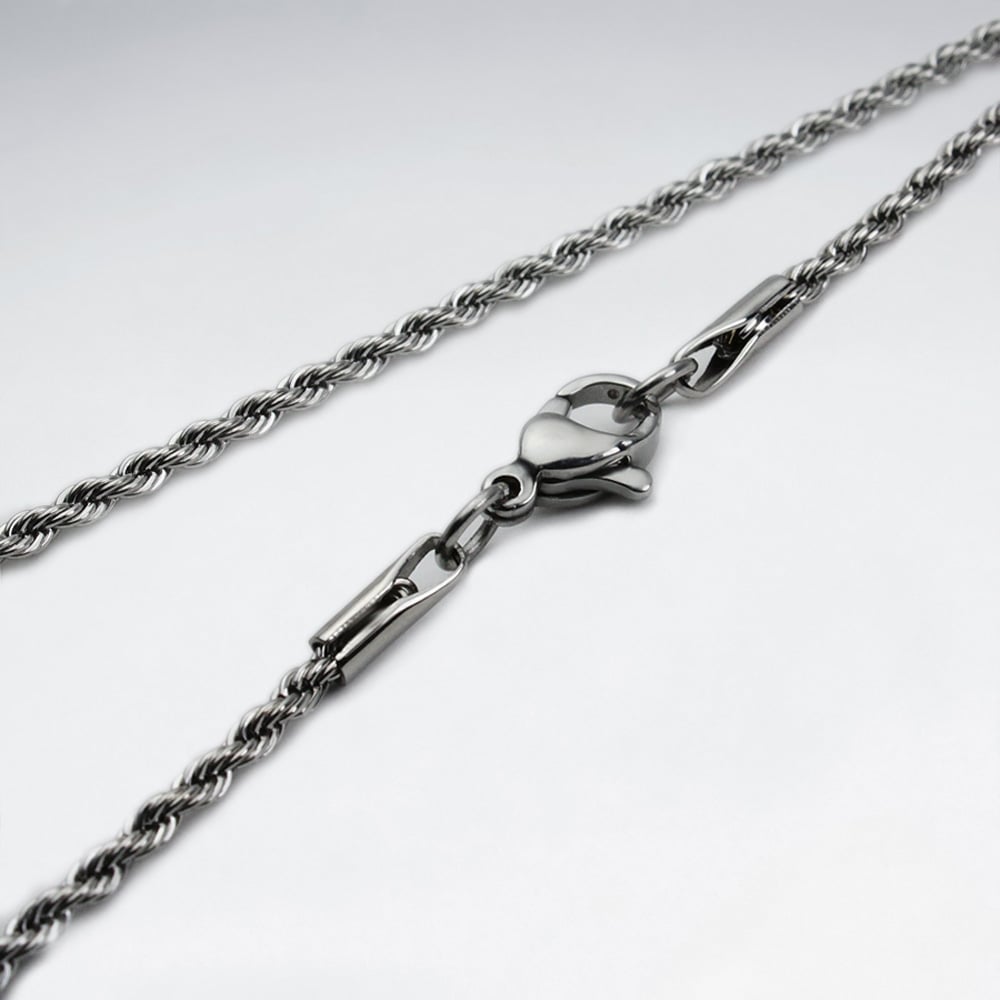 Stainless Steel Twist Chain Necklace Pack Of 5 Pieces