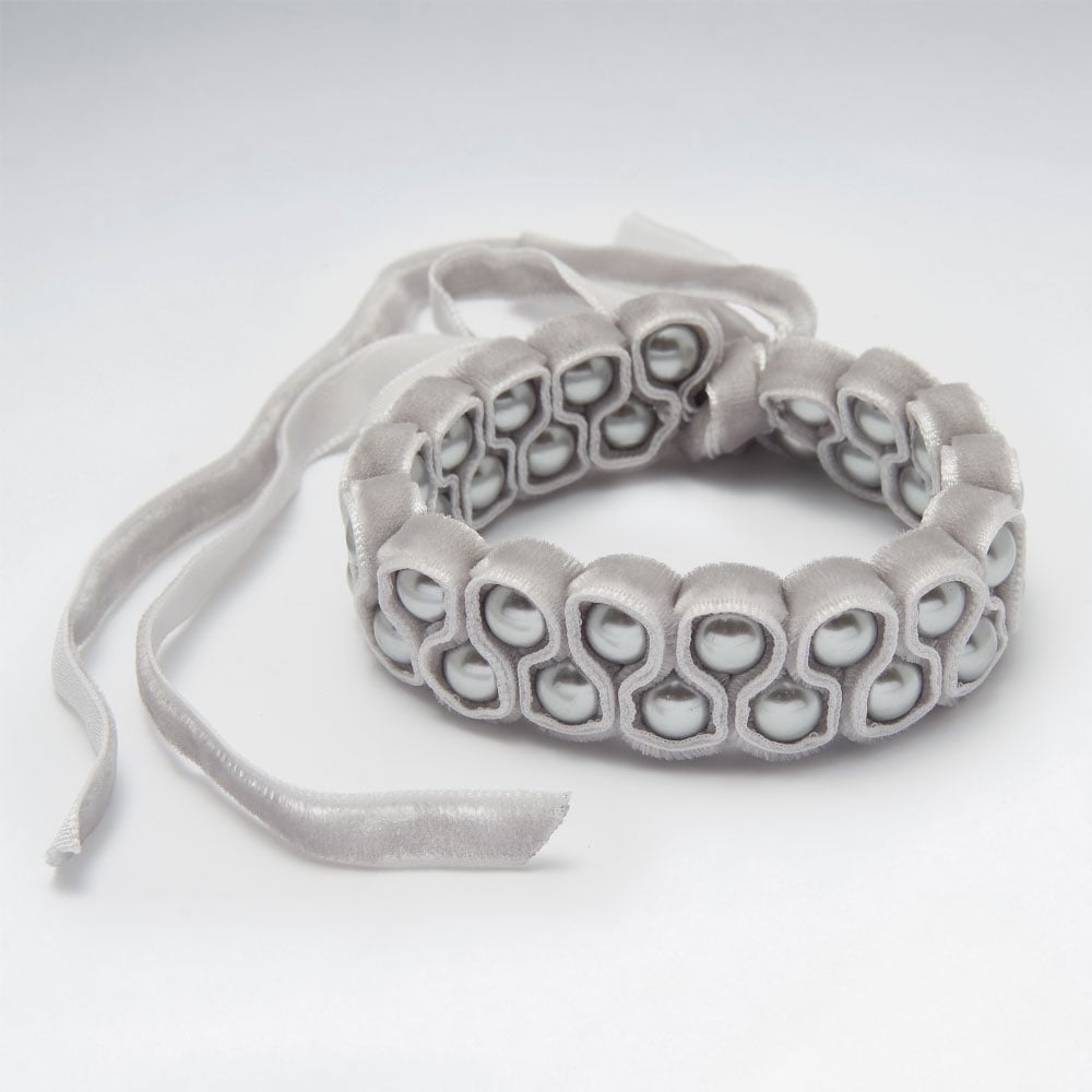 Unique Designs Red Velvet Bead Bracelet