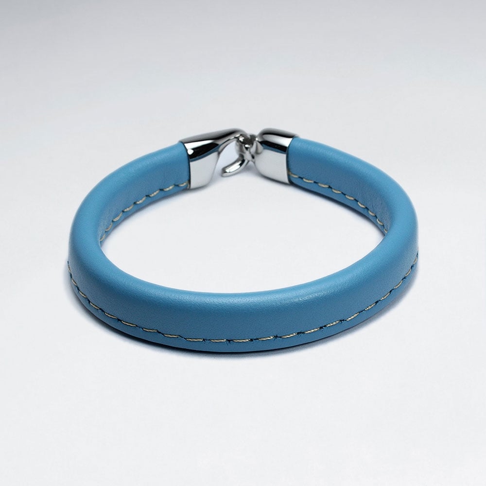 Stainless Steel Leather Bracelet