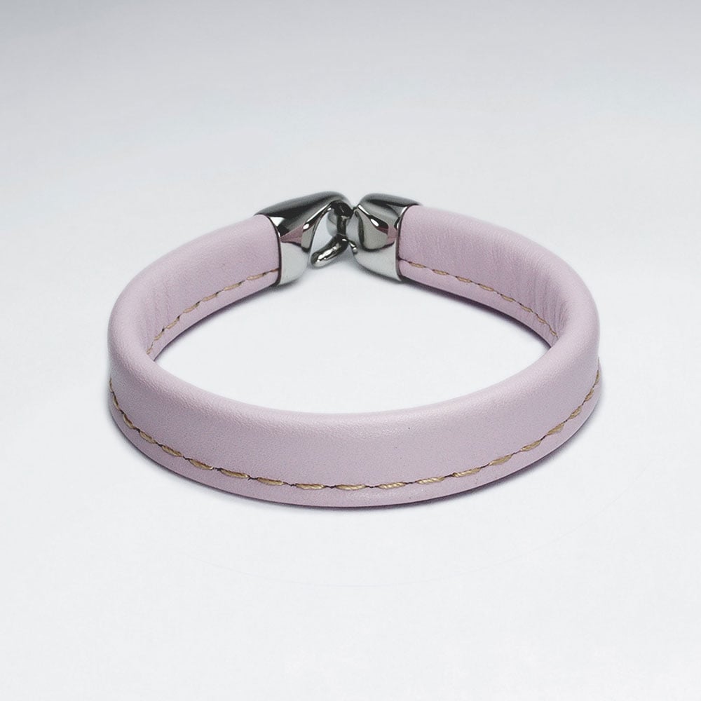 Stainless Steel Leather Bracelet