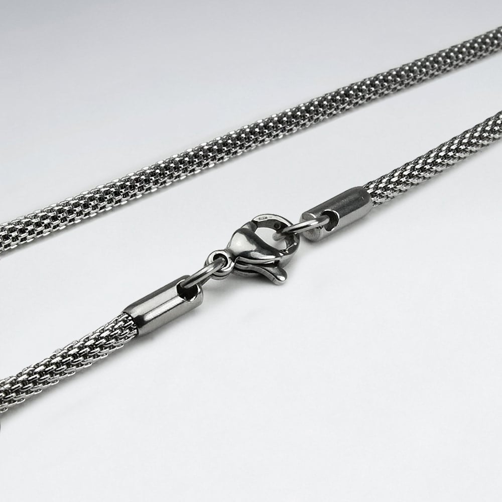 Popcorn Chain Stainless Steel Necklace Pack Of 5 Pieces