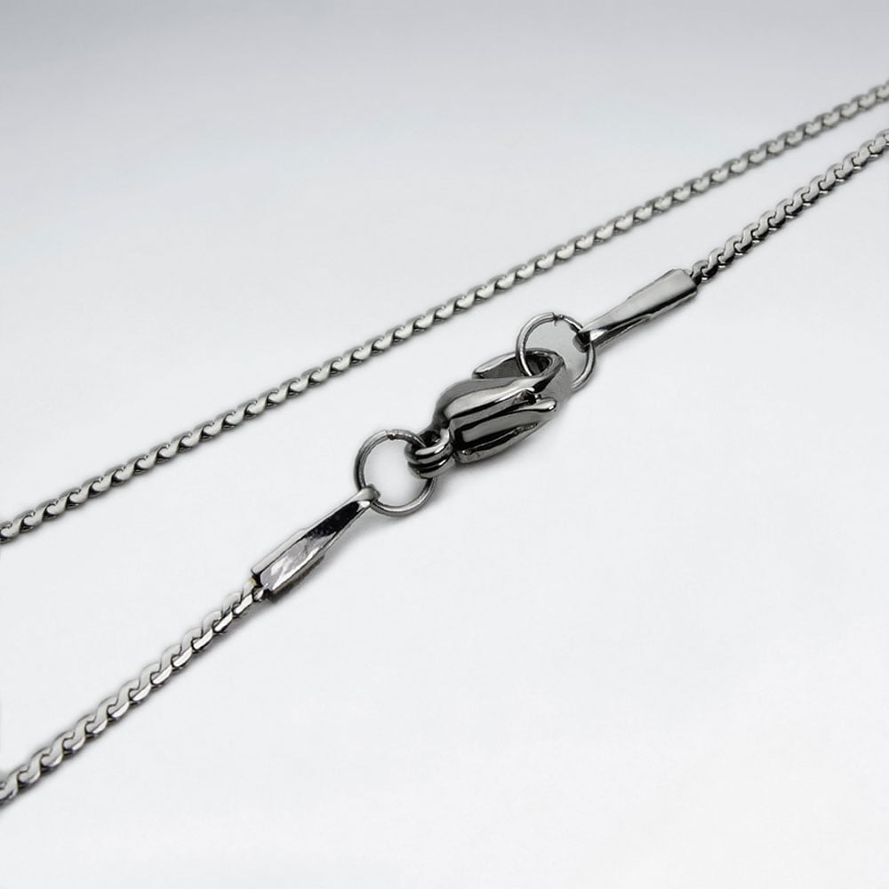Stainless Steel Serpentine Chain Necklace Pack Of 5 Pieces