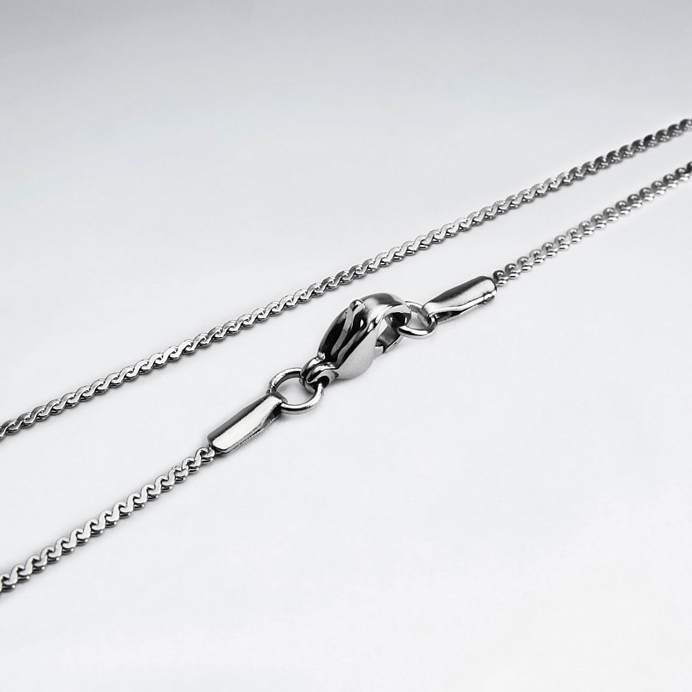 Stainless Steel Serpentine Chain Necklace Pack Of 5 Pieces