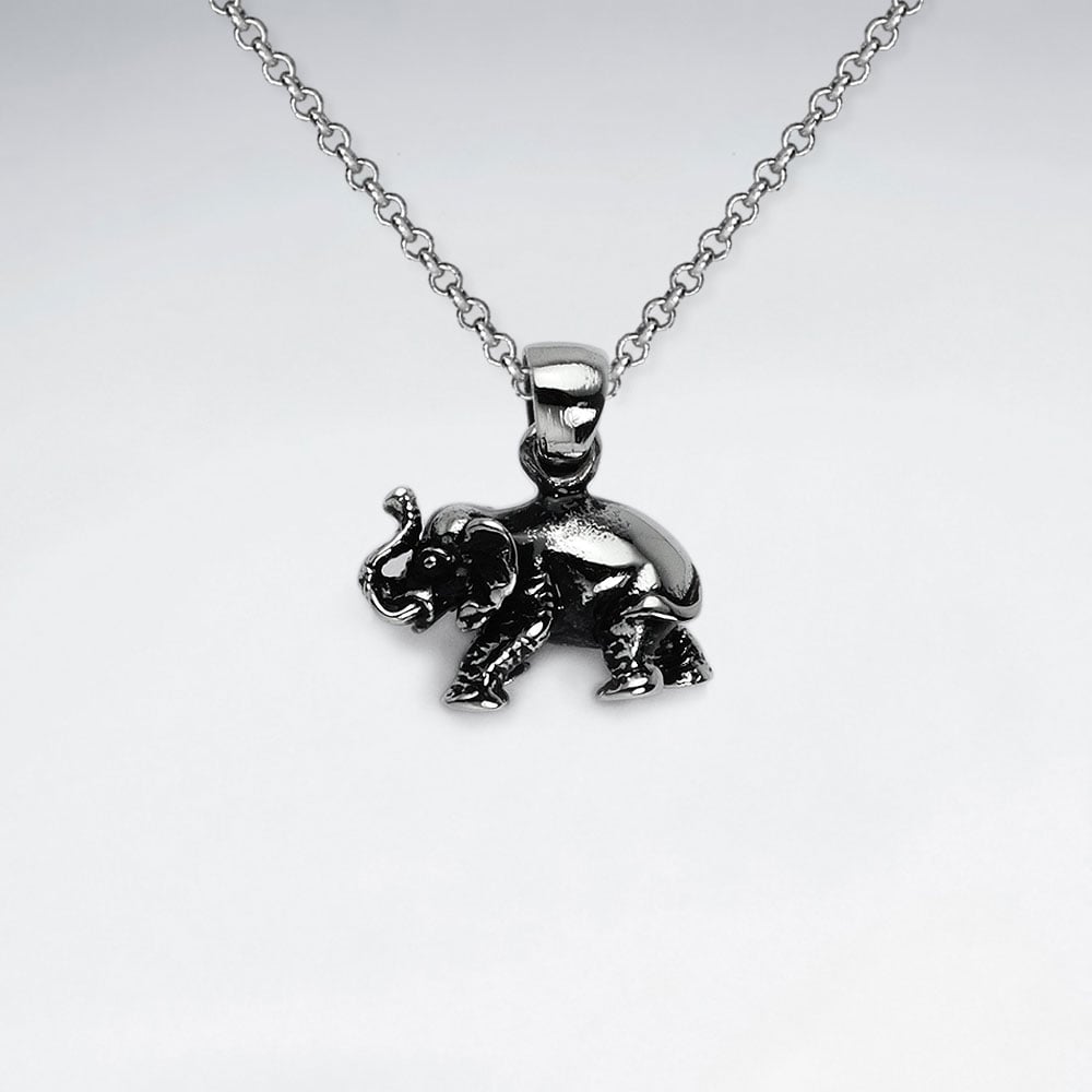 Stainless Steel Elephant Pendant