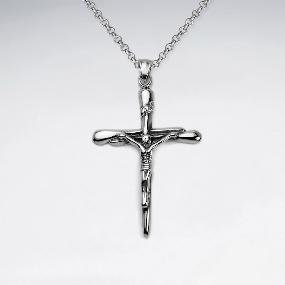 Stainless Steel Jesus Cross Pendant
