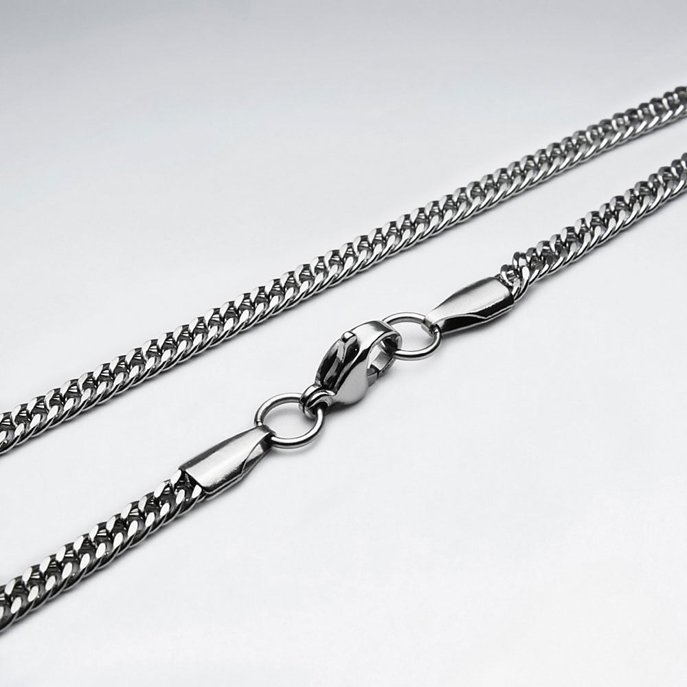 Stainless Steel Foxtail Square Chain Necklace Pack Of 5 Pieces