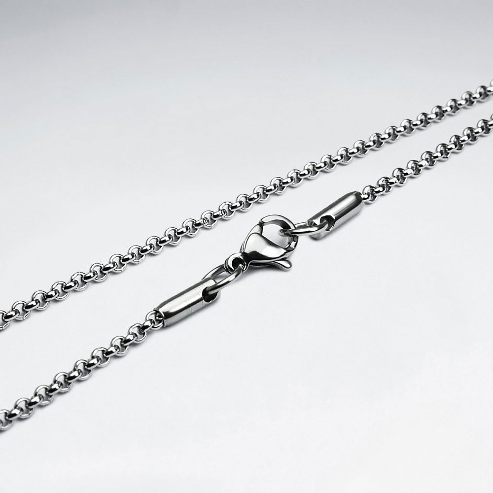Stainless Steel Cable Chain Necklace Pack Of 5 Pieces