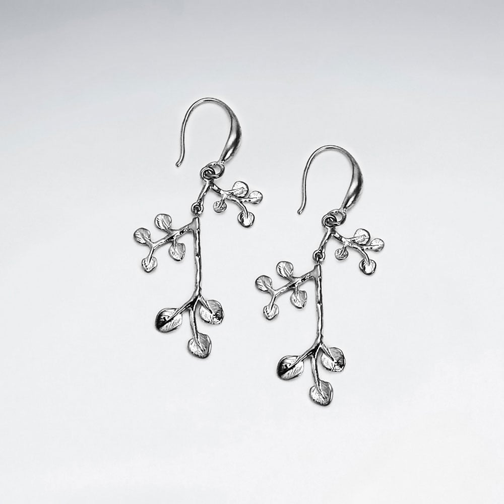 Brass Branching Limbs Earrings