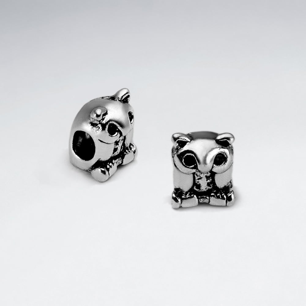 Brass Oxidized Animal Shape Bead Pack Of 10 Pieces