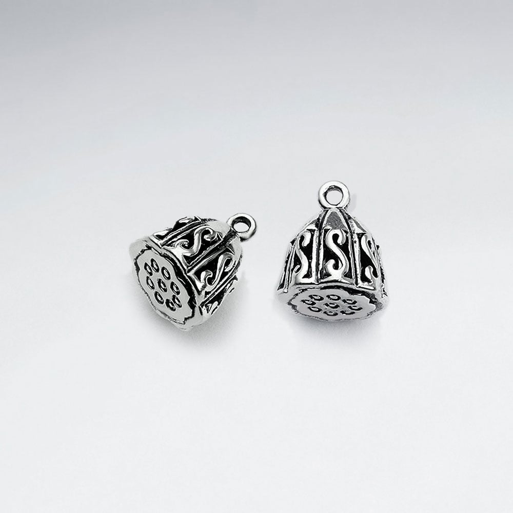 Brass Oxidized Organic Designs Pendant Pack Of 10 Pieces