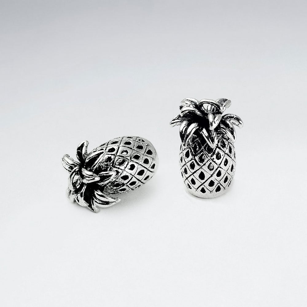 Brass Oxidized Detailed Pinapple Pendant Pack Of 10 Pieces