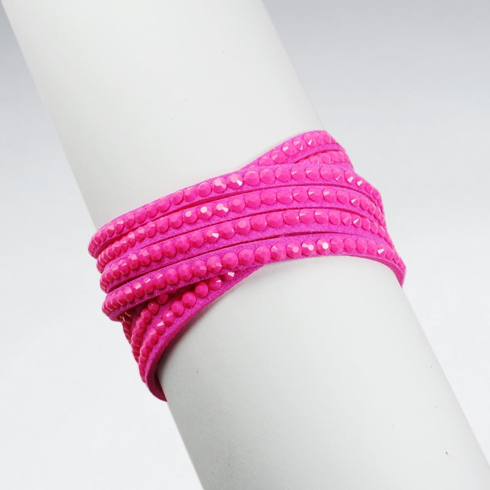 Crisscross Brown Leather Bangle Bracelet