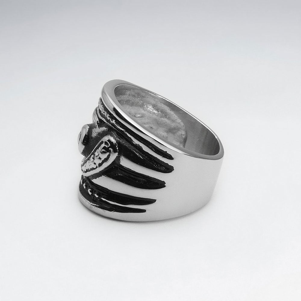 Stainless Steel All Seeing Design Ring