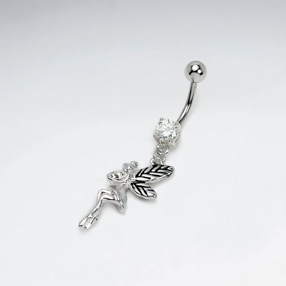 Stainless Steel Crystal Fairy Body Piercing