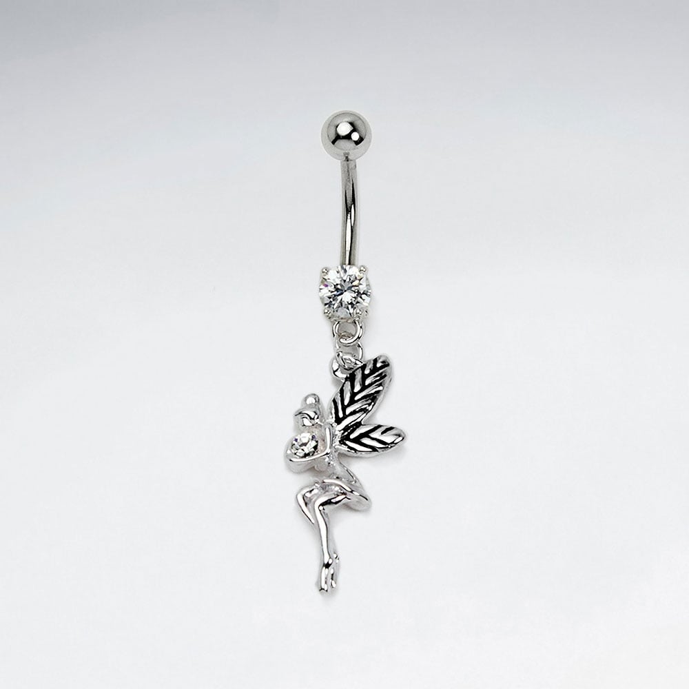 Stainless Steel Crystal Fairy Body Piercing
