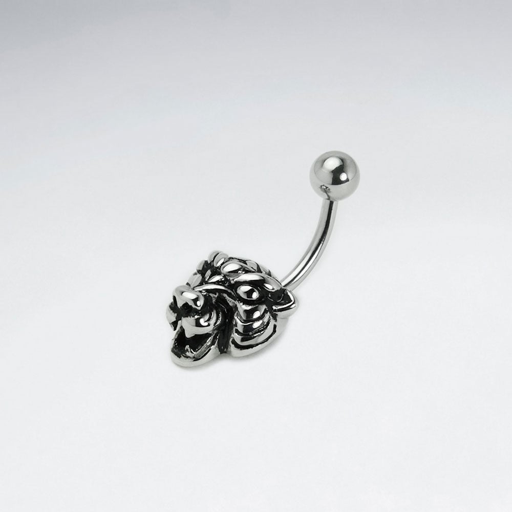 Stainless Steel Tiger Head Body Piercing
