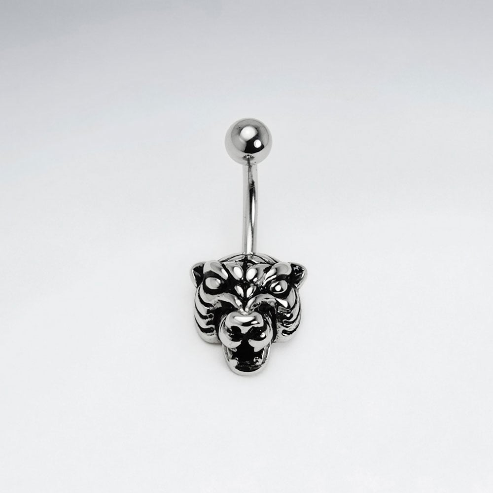 Stainless Steel Tiger Head Body Piercing