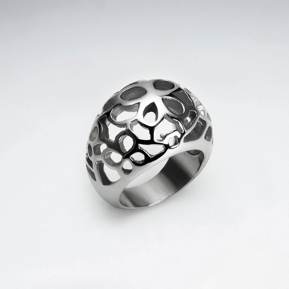 Stainless Steel Bubbled Cutout Ring