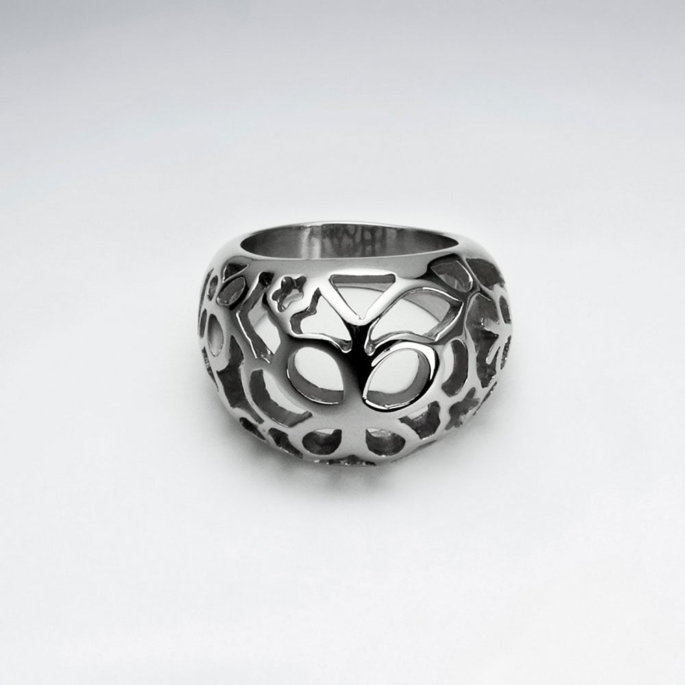Stainless Steel Bubbled Cutout Ring