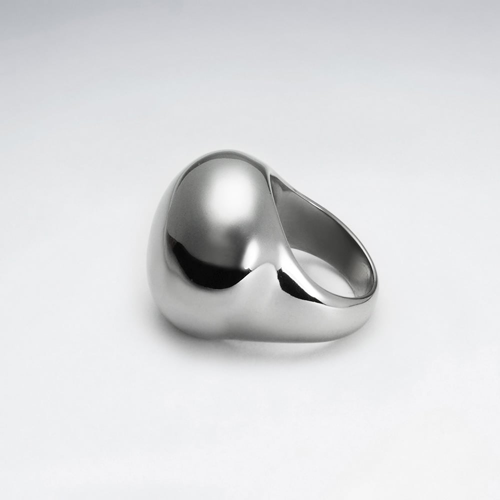 Stainless Steel Smooth Dome Ring