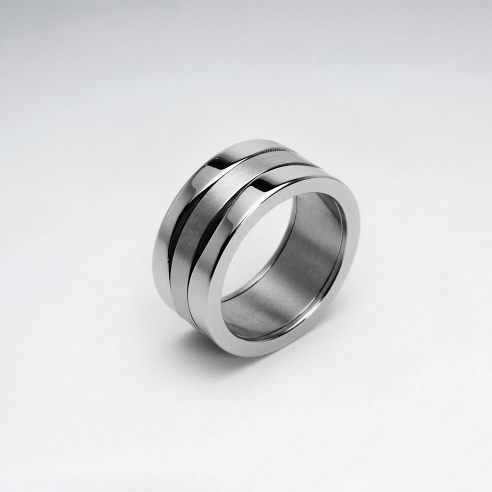 Stainless Steel Grooved Line Ring
