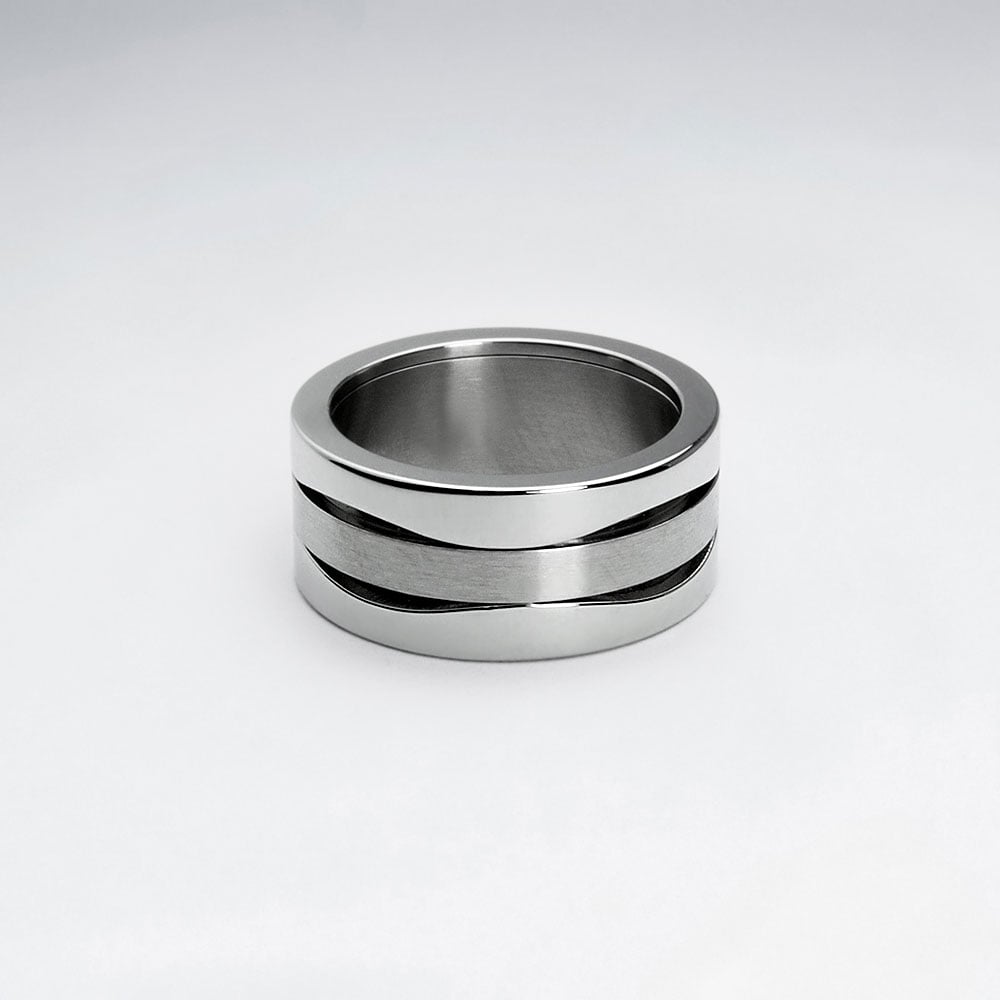 Stainless Steel Grooved Line Ring