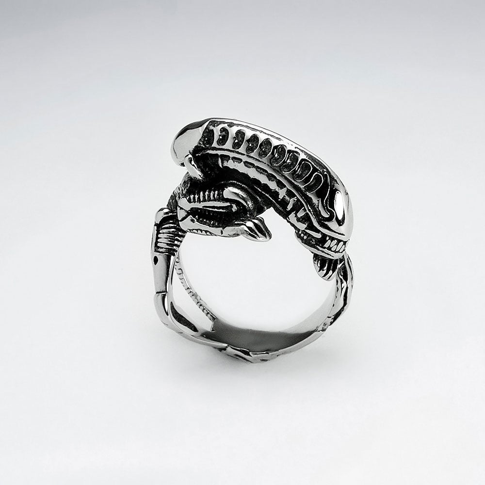 Stainless Steel Alien Ring