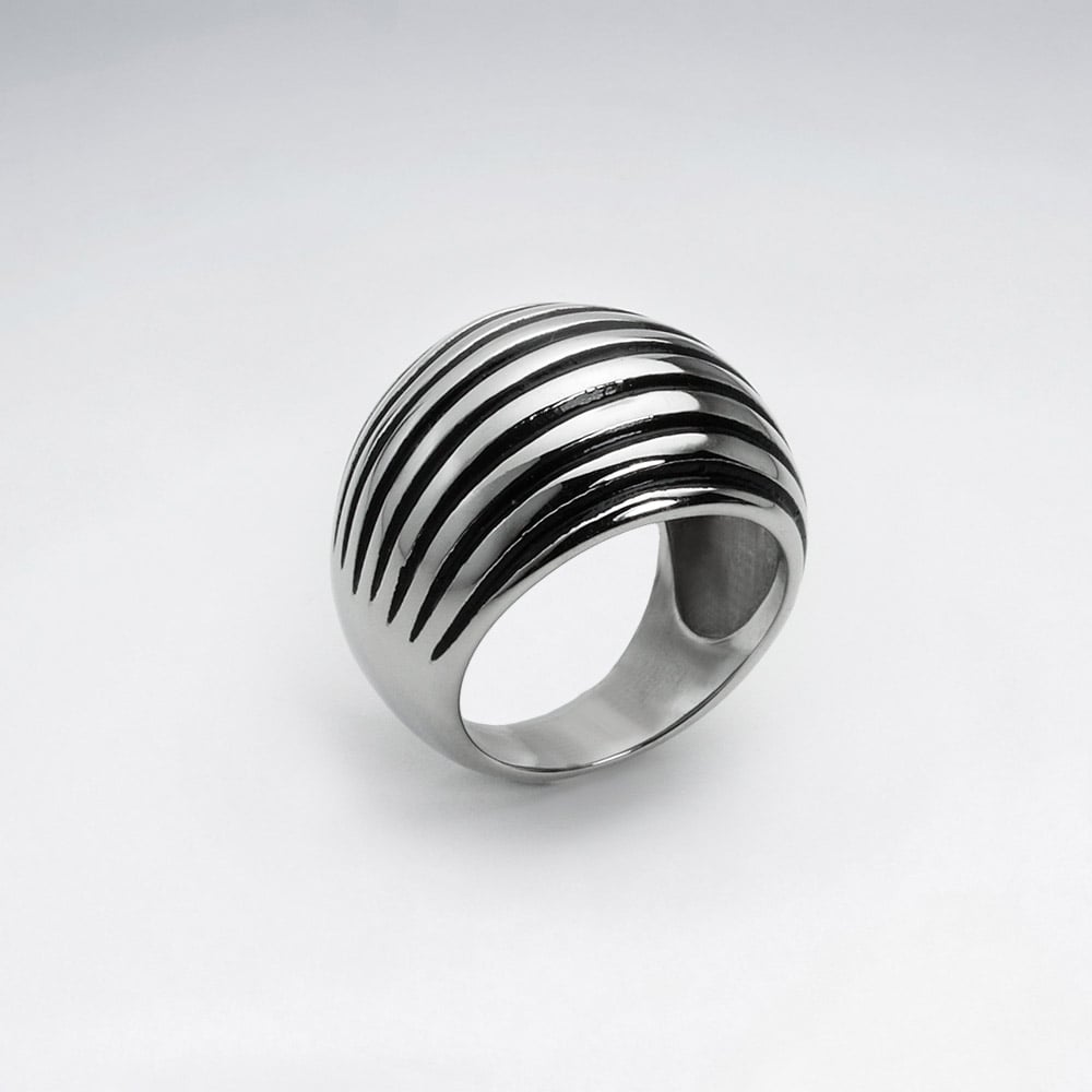 Stainless Steel Domed Groove Ring