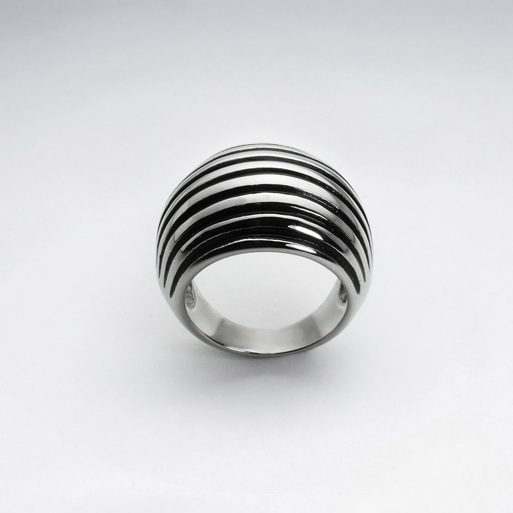 Stainless Steel Domed Groove Ring
