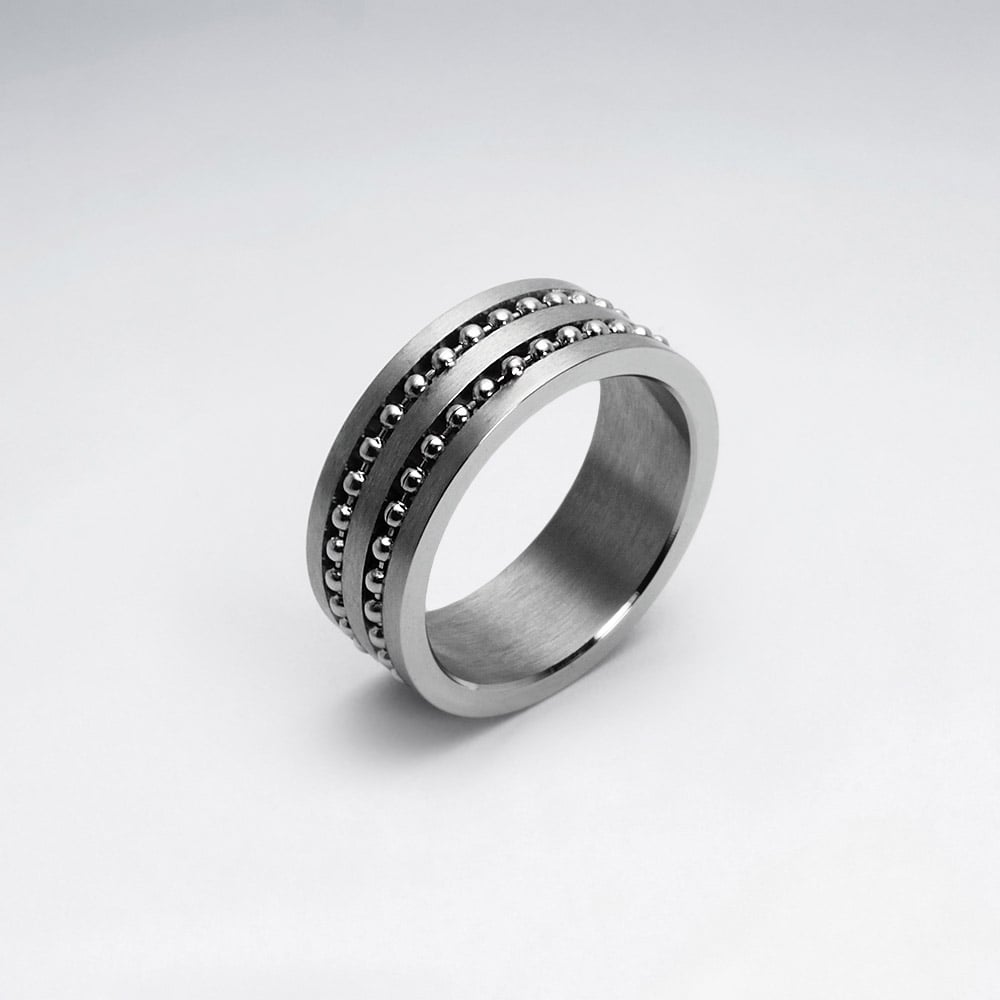 Stainless SteelBead Ball Wrap Ring