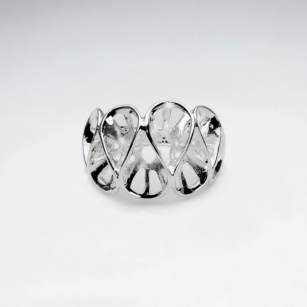Bunched Fashion Brass Ring