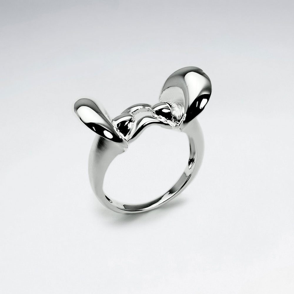 Smooth Saddle Brass Dimension Ring
