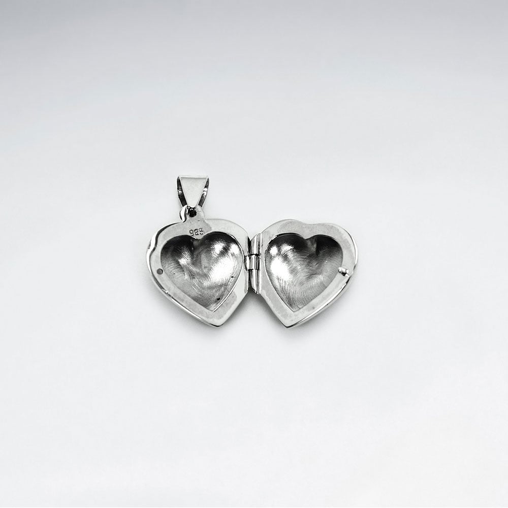Sleek Sterling Silver Locket Pendant