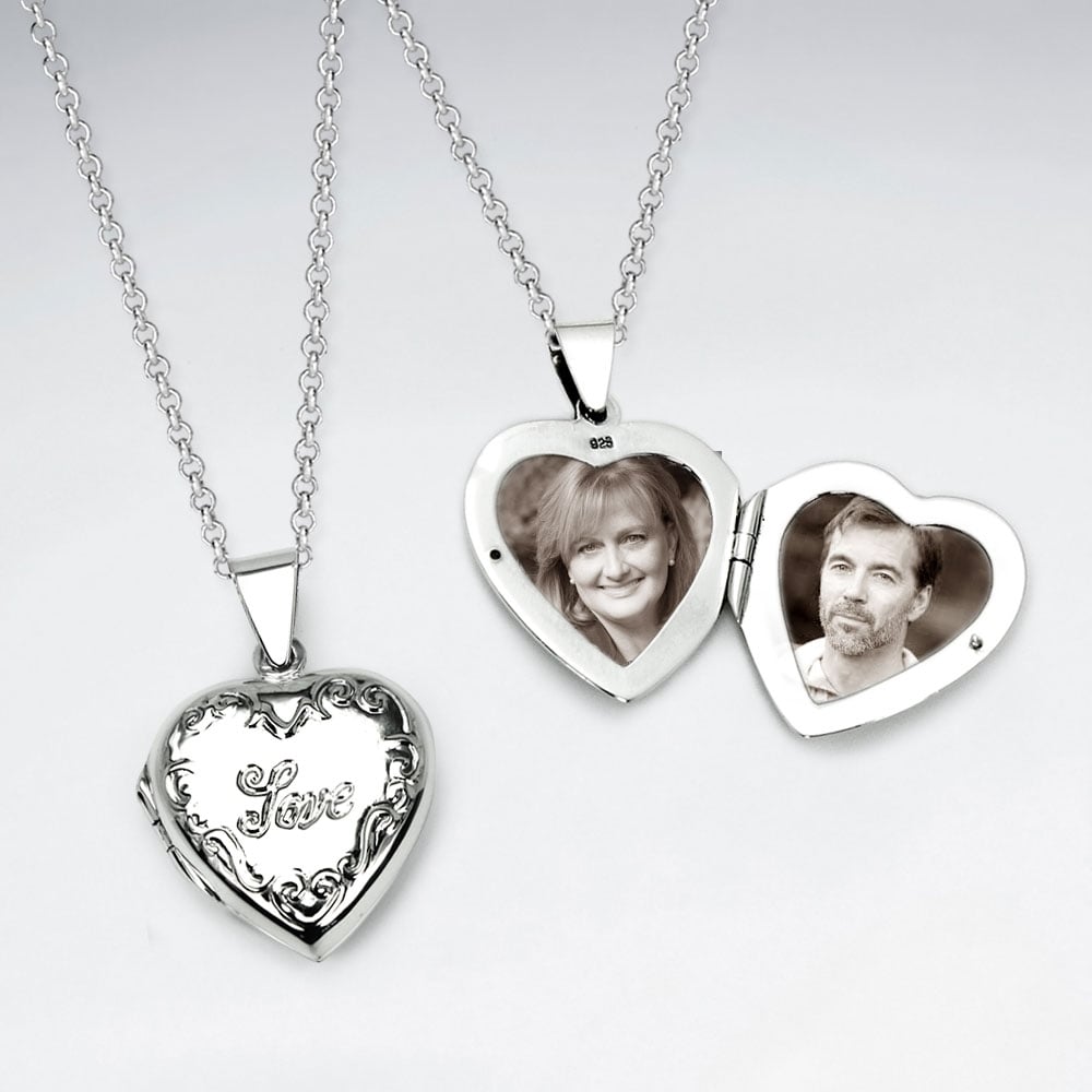 Sterling Silver "Love" Locket Pendant